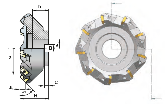 R640.23-160 nástrčná fréza
